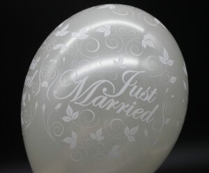 Luftballons „I Just Got Married“, 30 Stück